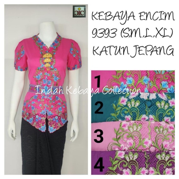 WBS 9052 Indah Kebaya Modern Encim Kutubaru Bali Murah Batik Bordir Brokat PROMO KODE 852