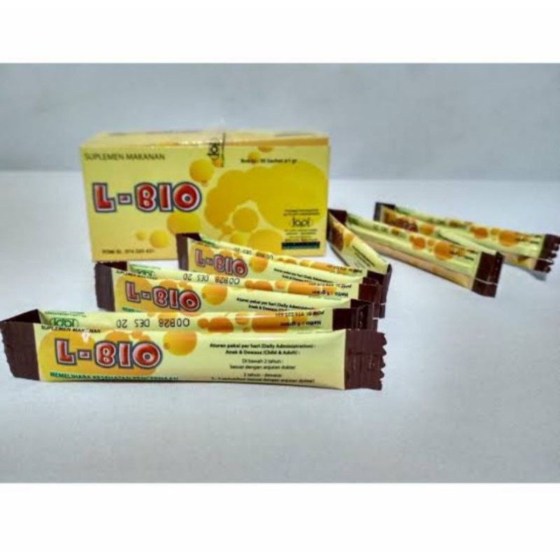 L bio sachet isi 10 sachet