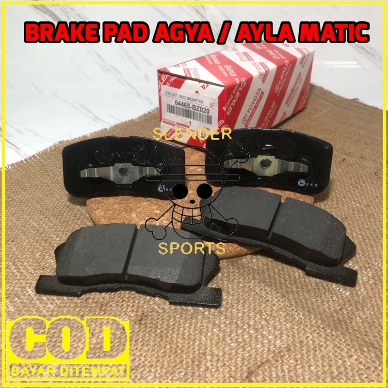 KAMPAS REM DEPAN AGYA MATIC - BRAKE PAD FRONT AGYA AYLA MATIC BZ020