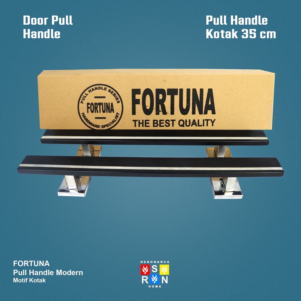 Pull Handle FORTUNA 35 cm I Stainless I Gagang Pintu I Motif Kotak