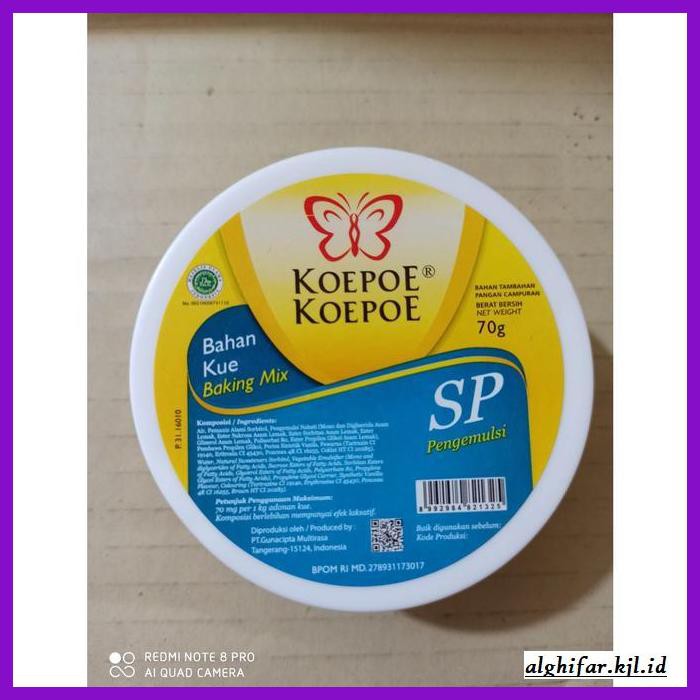 

Redwop-Gnikab- Pengemulisi Sp Koepoe Koepoe / Sp Emulsifier 70G -Hallall.