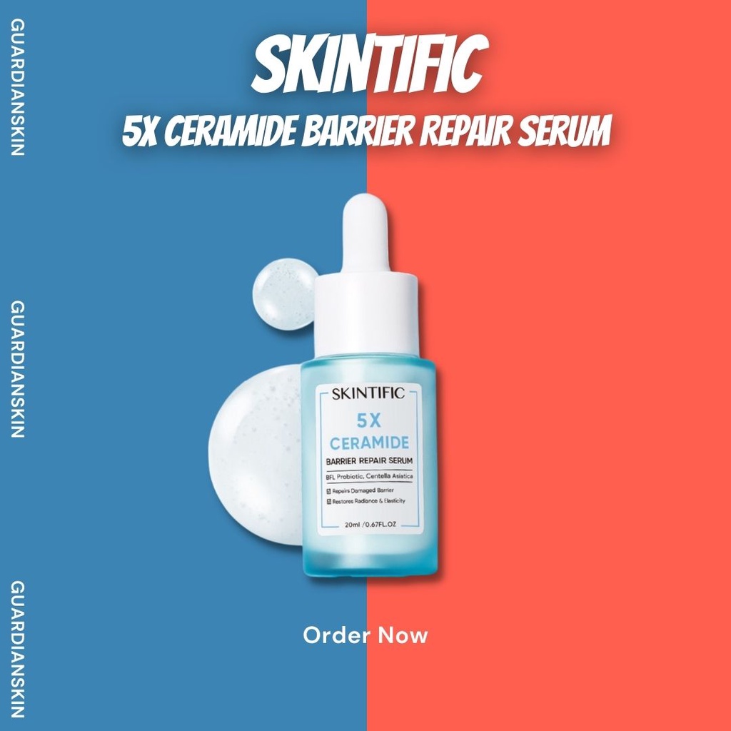 SKINTIFIC - 5X Ceramide Skin Barrier Repair Serum Scientific Power Repairing Essence Facial Skin Serum 20ml