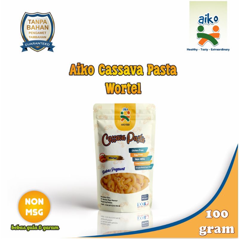 AIKO Cassava Pasta Gluten Free 100 gram | Baby Pasta 100gr