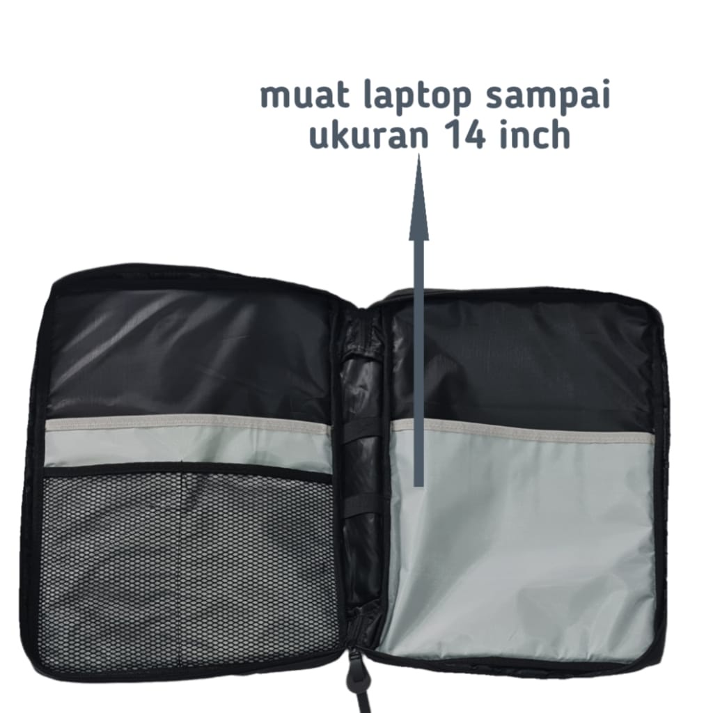 Tas Travel Case Organizer Storage Bag Pouch Tempat Dompet HP Kabel Charger Laptop