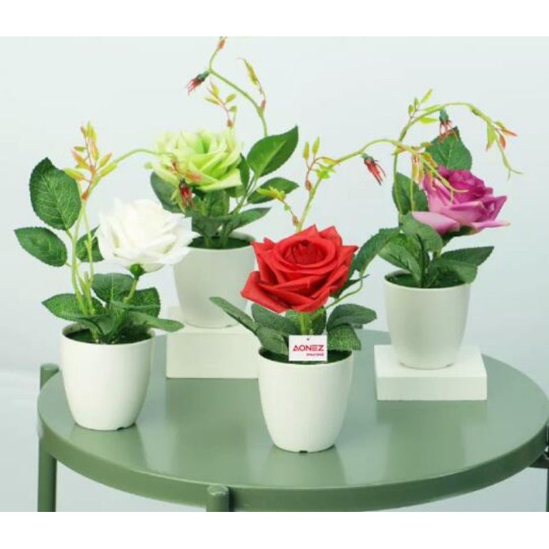 Promo Bunga Hias Mawar Plastik BY AONEZ