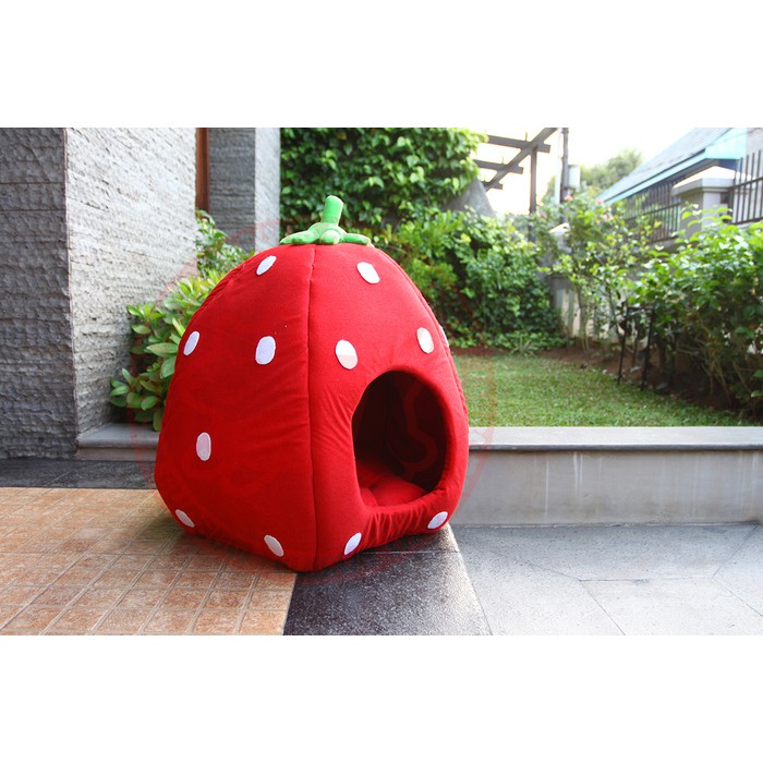 JUAL  Jual Strawberry PET BED / Kasur Anjing / Tempat Tidur Anjing
