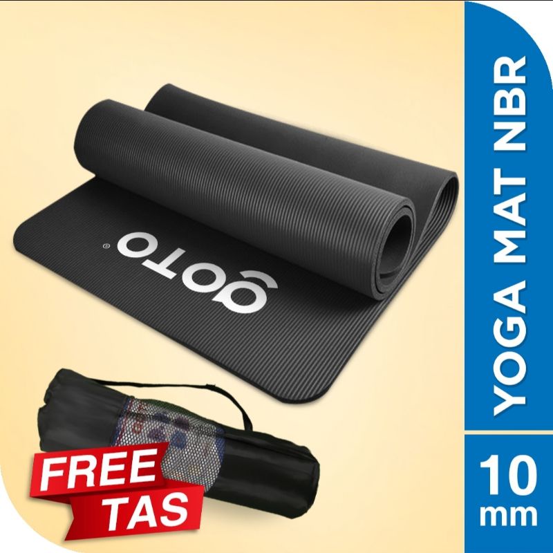 matras yoga anti slip yoga mat gym workout alas olahraga tebal 10 mm