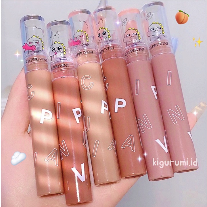 CAPPUVINI Monster Jelly Lip Cream Watery Luminous Lip Glaze Lipstik Liptint