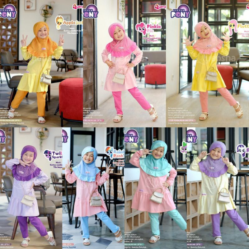 PO Little Pony Tunik Set by Quensha Babykids
