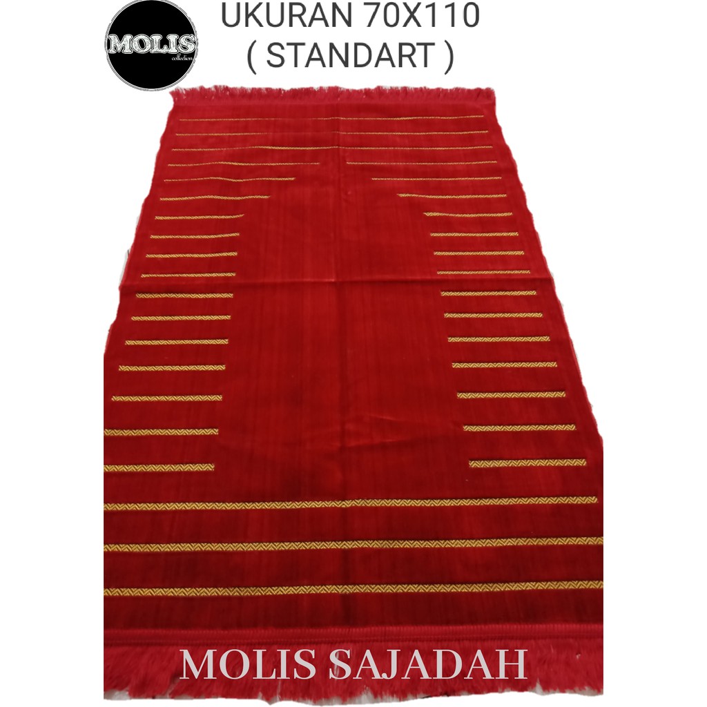 Sajadah polos Sajadah motif Sajadah turki sejadah tebal size 70x110 Bisa COD