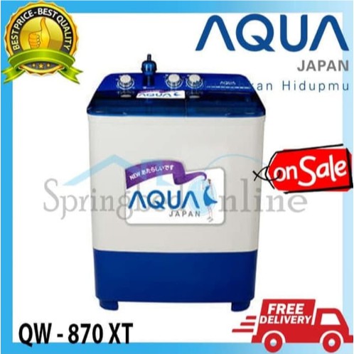 Mesin Cuci 2 Tabung Aqua - QW 870 XT Garansi Resmi