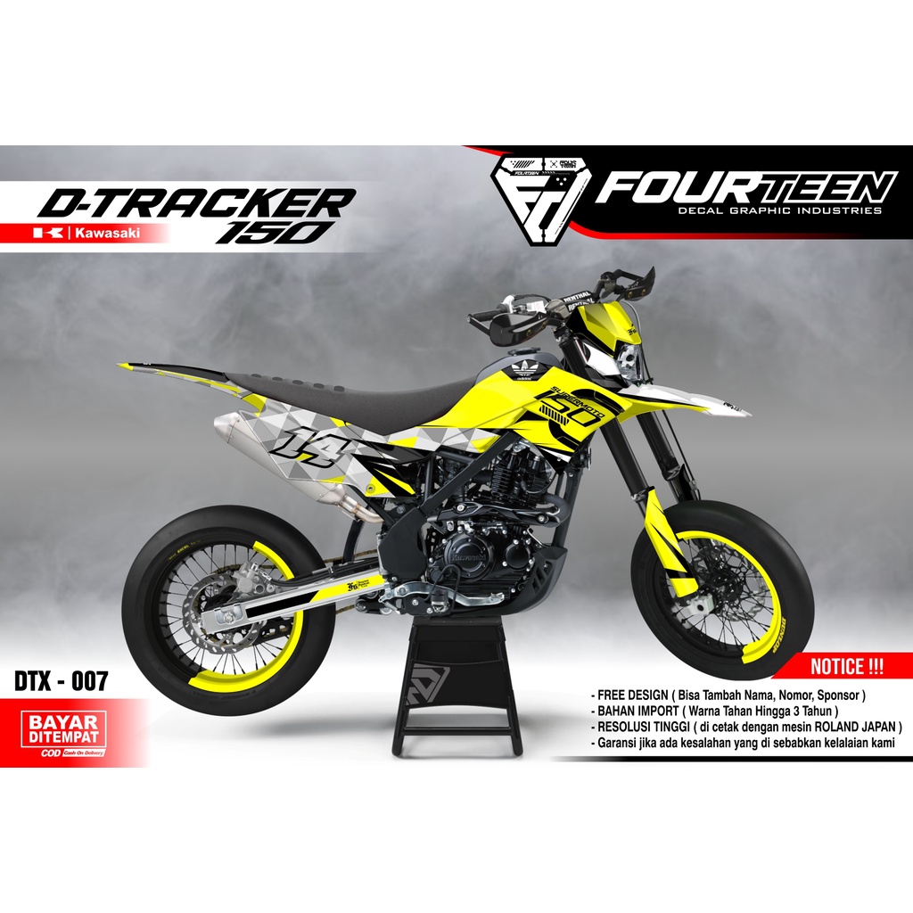 DECAL DTRACKER 150 - stiker dekal dtracker full body custom DTX-007