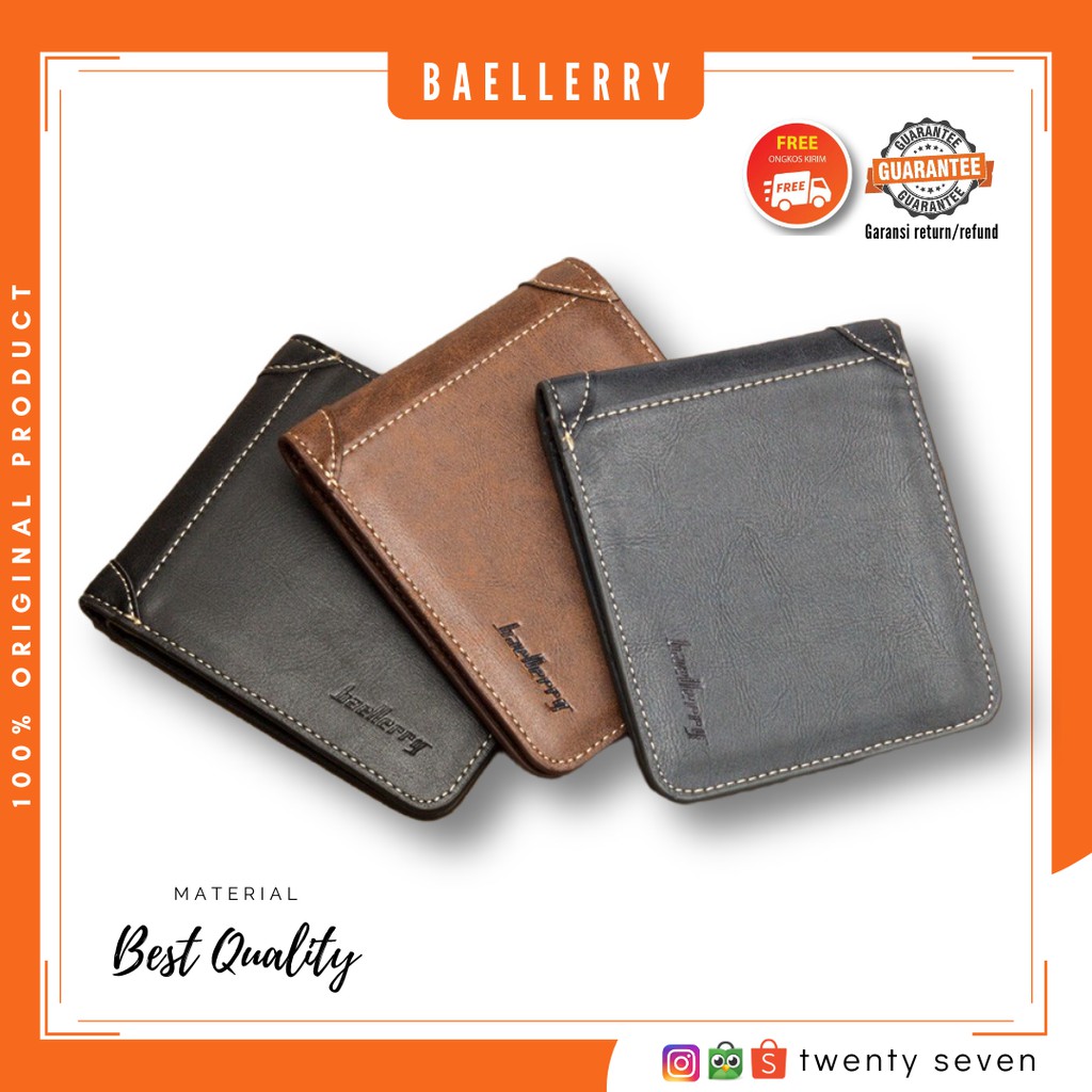 Dompet Kulit Impor Pria Baellerry D9150 | Dompet Cowok Baellerry