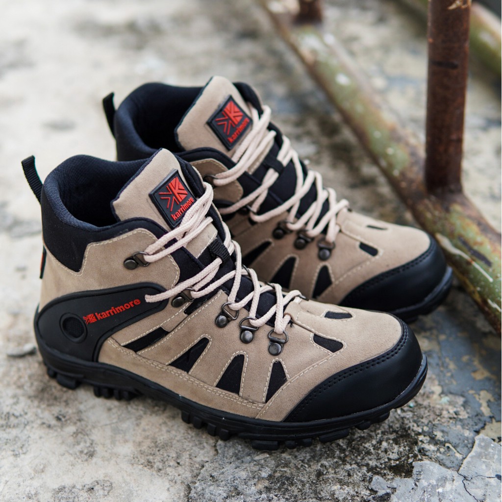 SEPATU SAFETY BOOTS PRIA KARRIMORE HIKING NAIK GUNUNG MURAH SEPATU KARIMORE UJUNG BESI TERLARIS !!