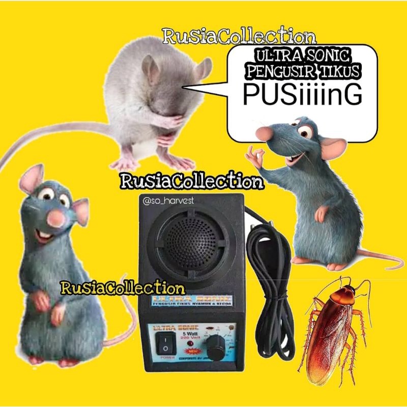 ULTRASONIC Pengusir Tikus, Kecoa, Nyamuk, Lalat, Serangga Ultra sonic alat elektronik anti hama home-ULTRASONIC