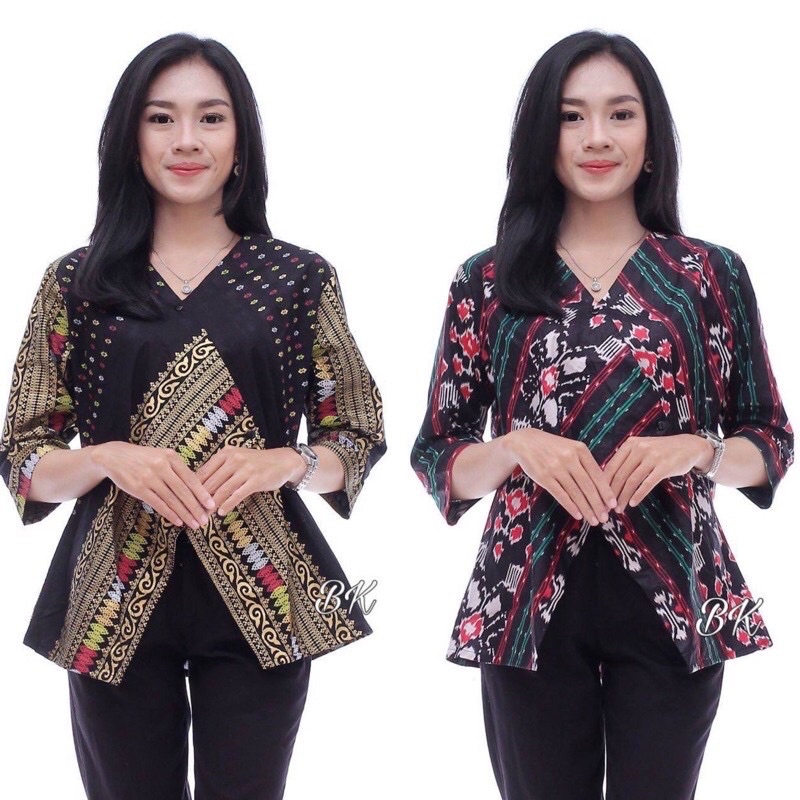 BLUS SINTA DEBBY STORE CROP TOP TENUN ATASAN KANTOR