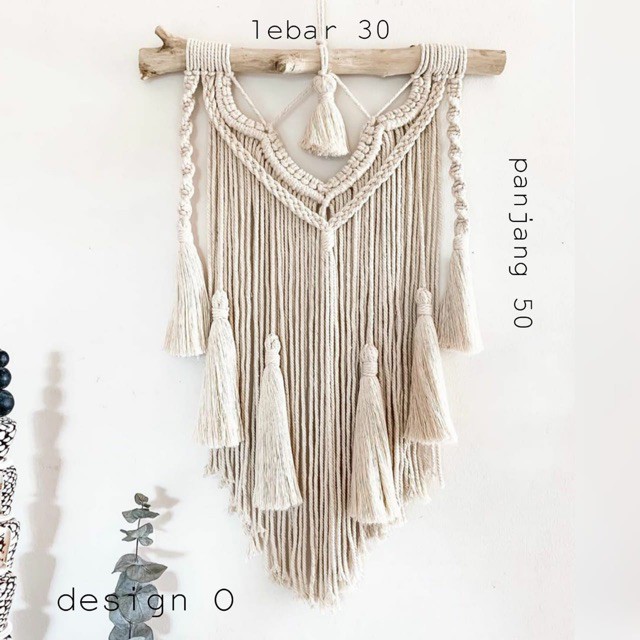 Design O Macrame Hiasan Dinding Bohemian Dinding Rajutan