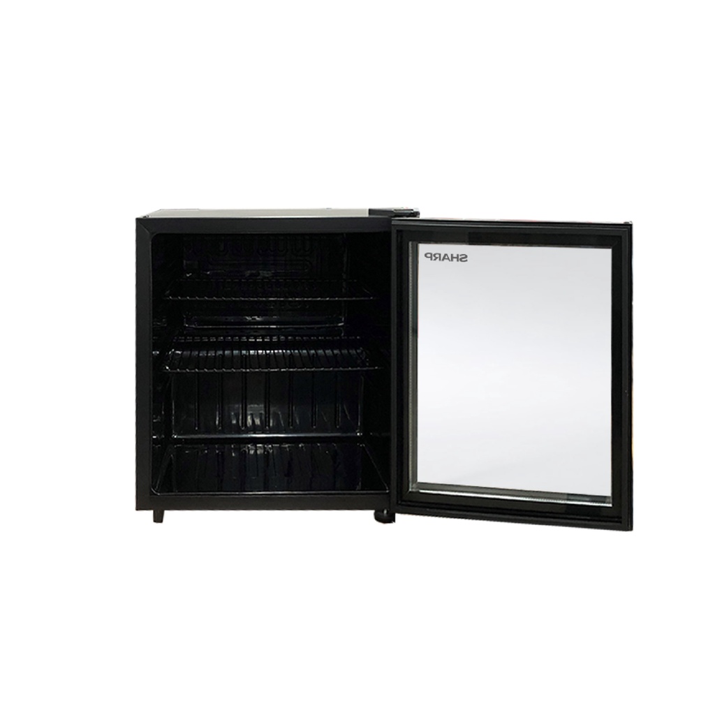 SHARP SCH 50 X FS BLACK SHOWCASE PORTABLE 55 LITER ANTI EMBUN / SCH50XFS