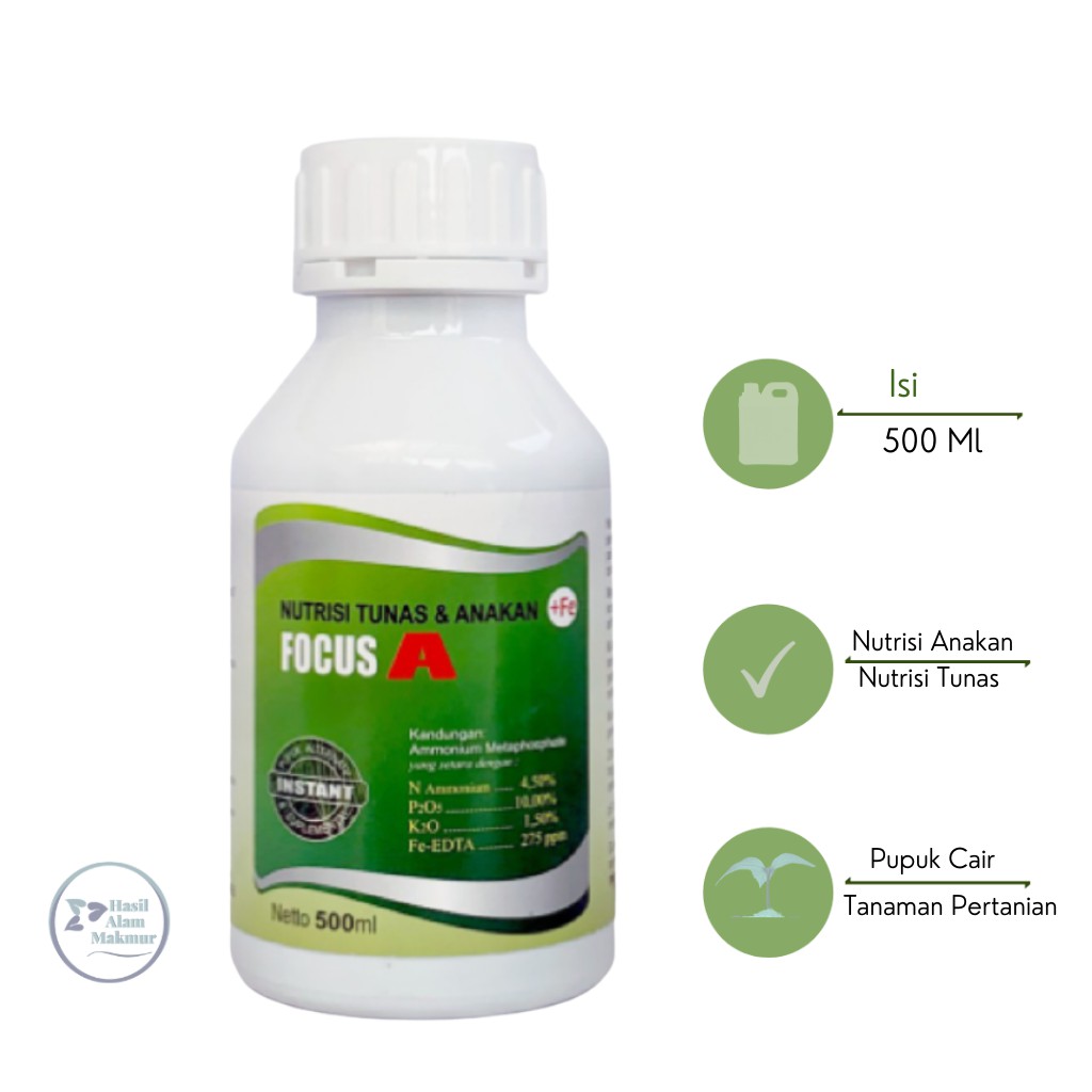 Pupuk Cair Pertumbuhan Anakan / Pupuk Cair Perangsang Tunas FOCUS A 500 Ml
