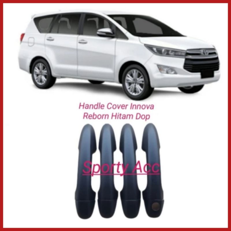 Handle Cover Pintu Innova Reborn 2016up Hitam Dop, Carbon Glossy