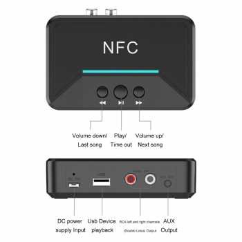 Car Kit Audio Bluetooth 5.0 Receiver NFC Stereo Speaker - BT200 Anda Pun Dapat Menghubungkan erangkat Dengan Teknologi NFC