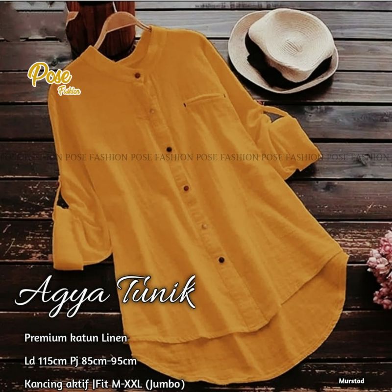 Agya Tunik Premium Katun linen