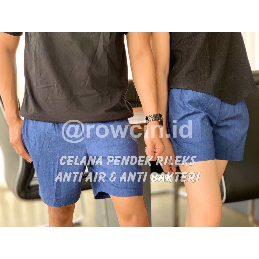 CELANA KOLOR PENDEK ANTI AIR ANTI BAKTERI FULL KATUN UNISEX PRIA DAN WANITA (BOXER)