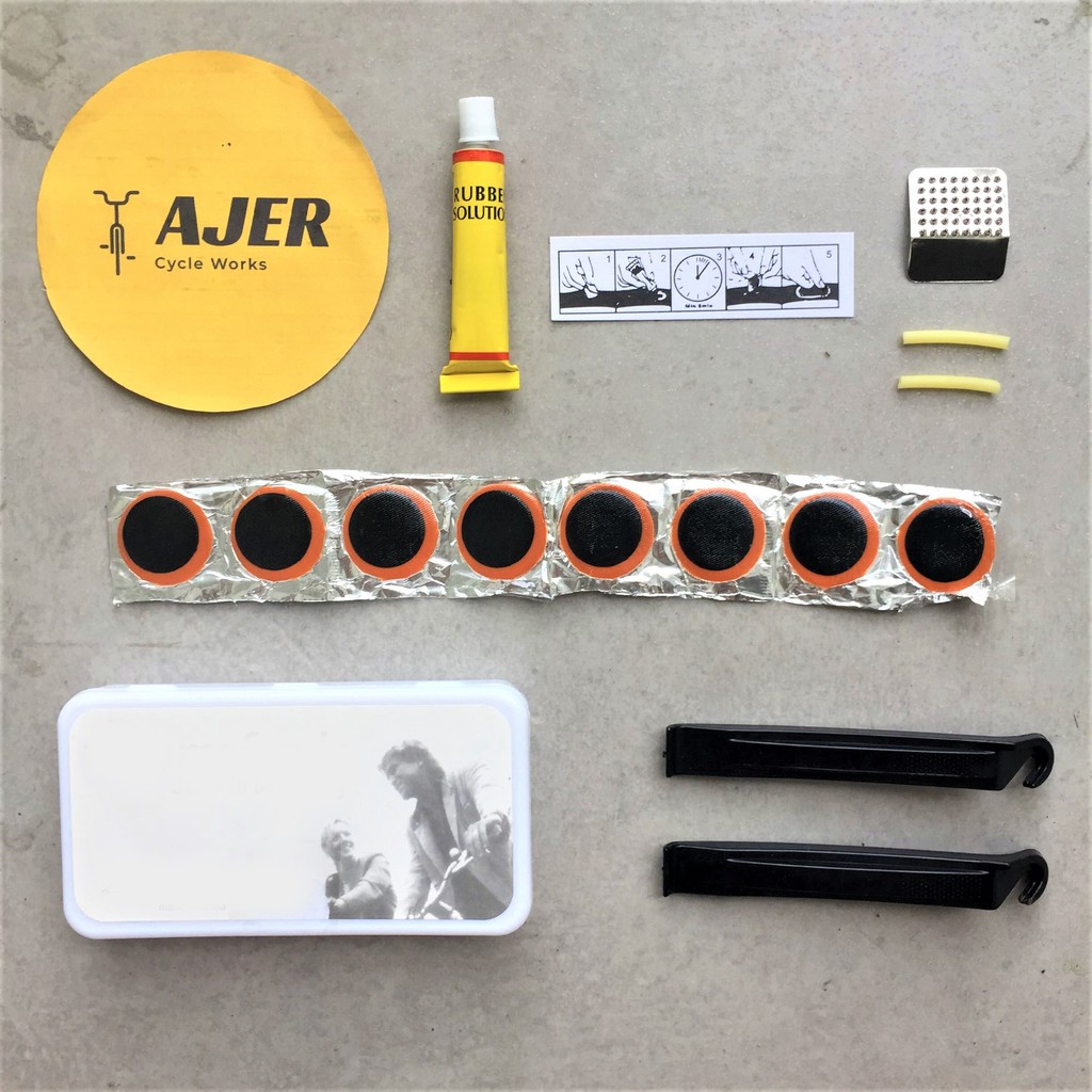 Alat repair Sepeda tool kit 1 set Portable Pompa Tambal ban Kunci set L hex bukan Parktool