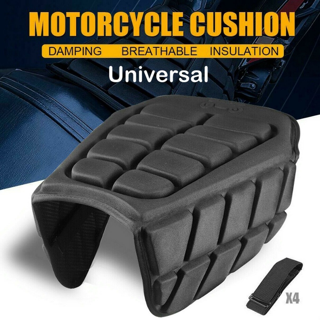 TOP High Quality Motorcycle Seat Cushion Anti Slip Motorbike Pillow Pad Gel Seat Cushion 3D Universal Sunscreen Comfort Gel Seat