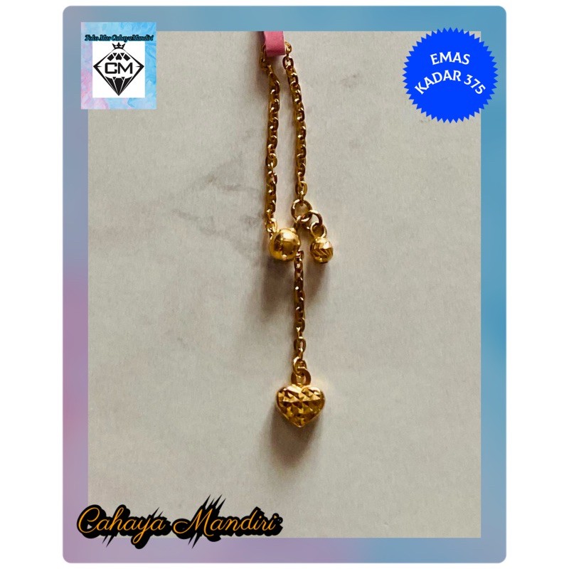 Cincin serut emas kadar 375 (8K) Berat +/- 0,70 gram