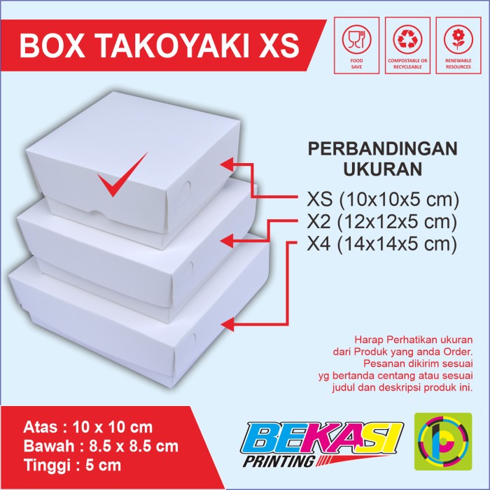 

7uytdrs Dus Takoyaki Ivory Paper Box Polos Uk. 10 X 10 X 5 Cm Hyft7Yt
