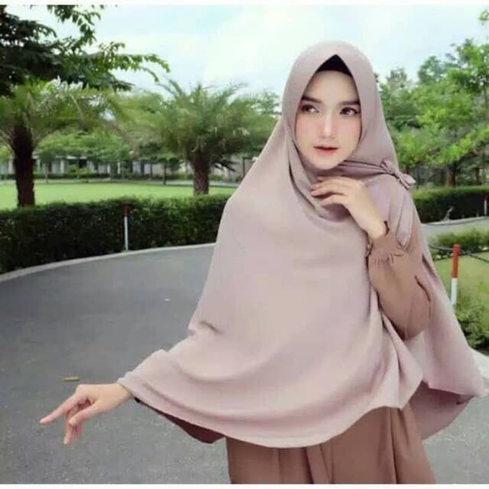 JILBAB INSTAN KHIMAR JUMBO BELAH TENGAH KUPU / KHIMAR PET JUMBO BELAH KUPU HIJAB SYARI
