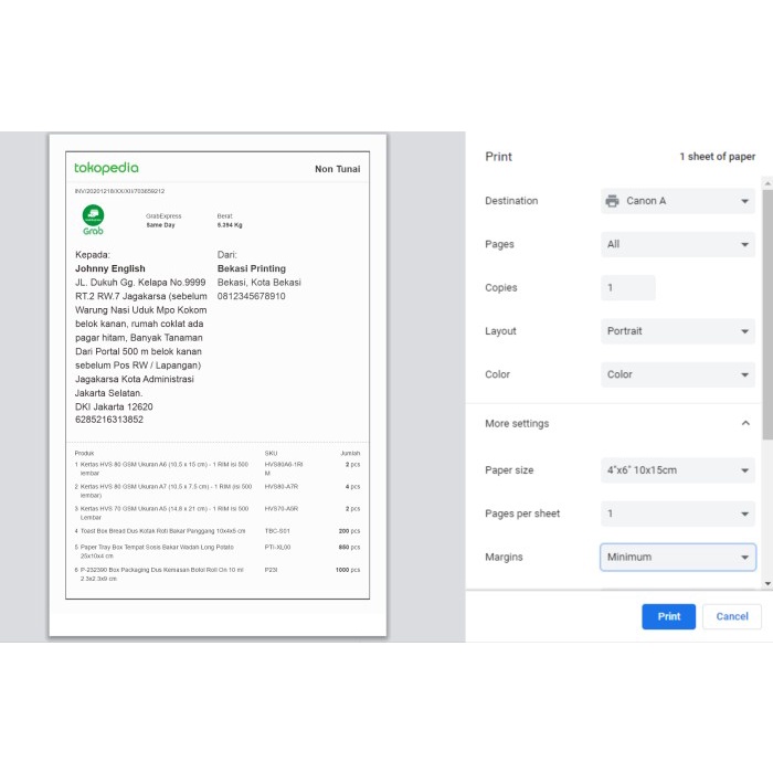 

kertas- kertas hvs 80 gsm ukuran a6 (10,5 x 15 cm) - 1 rim isi 500 lembar -kertas.