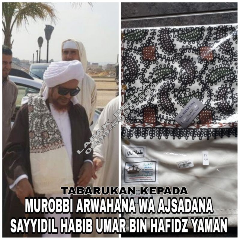 Sorban imamah surban kashmiri India original import full sulam padat sorban habib Umar Tarim yaman