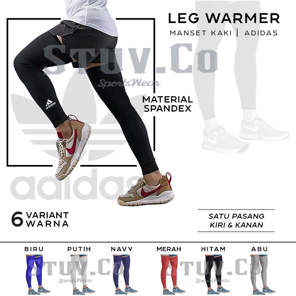 LEG SET LEG WARMER PELINDUNG LUTUT MANSET KAKI KNEE OLAHRAGA SEPAKBOLA VOLI BASEKET FUTSAL PRIA WANITA