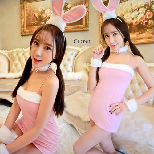 [READY STOK] LINGERIE SEXY LINGERIE KOSTUM COSTUME LINGERIE SEXY BUNNY PINK CL03B