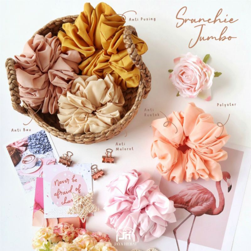 SCRUNCHIE SIZE BESAR / CEPOL HIJAB / IKAT RAMBUT HIJAB GROSIR