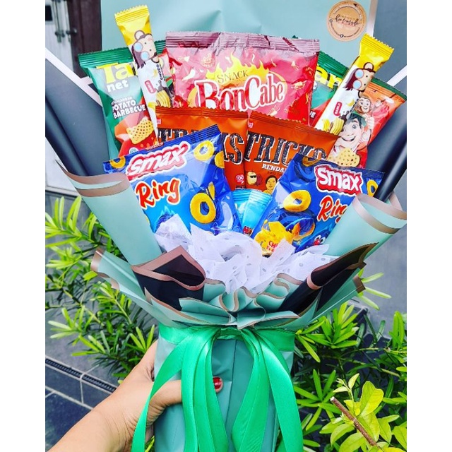 

buket snack/buket jajan/buket cantik/hadiah ultah