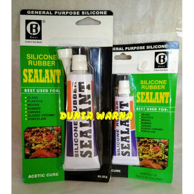 Lem kaca Sealant/lem aquarium,  berat 85gr dan 32gr