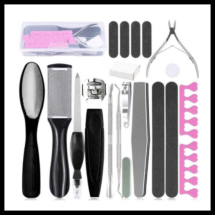 GS8 Naclips Alat Perawatan Kaki Manicure Pedicure Foot Care Set 20 In 1 Ppk038