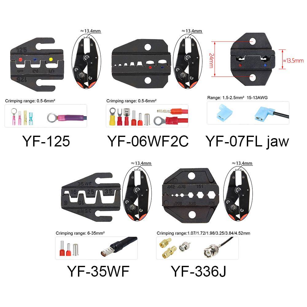 Chookyy Ferrule Crimp Sets Manual Multifungsi Alat Crimper Kawat Terminal Ferrule Crimper Plier Tang Crimping Tang Jaws