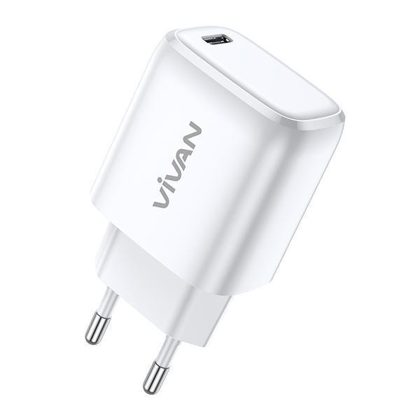 Kepala Charger VIVAN Power 20 USB Type-C PD Quick Charge Power Delivery 3A 20W KEPALA CHARGER IP 12 13 14 SAMSUNG S10 20 21 22 NOTE 10 10+ 20 20+ 21