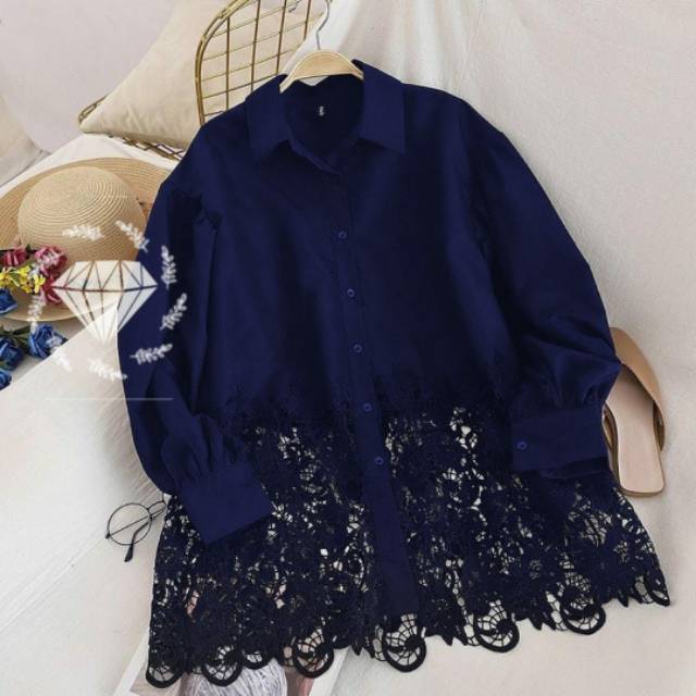 3 UKURAN L XL XXL BLOUSE FREDERIKA BUSUI MR ADA VIDEO REAL PICT