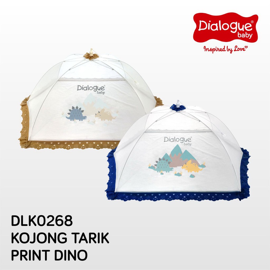 Dialogue Kelambu Bayi Lipat Kojong tarik Print motif Animal