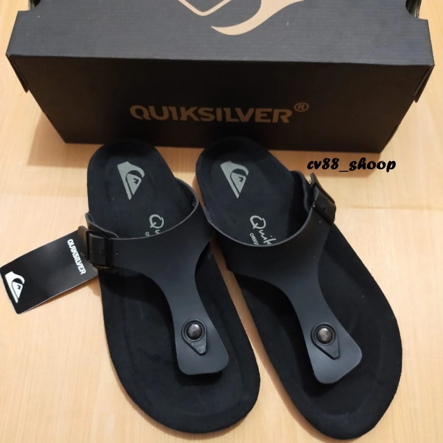 SANDAL QUICKSILVER ORIGINAL SANDAL PRIA SANDAL KULIT SENDAL SANTAI