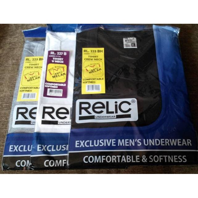 1 Pcs Kaos Dalam Relic - Oblong Pria Dewasa - Type O-Neck (Bulat)
