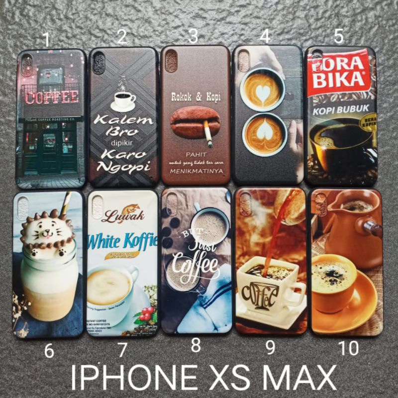 Case gambar iPhon XS MAX motif kopii soft softcase softshell silikon cover casing kesing housing