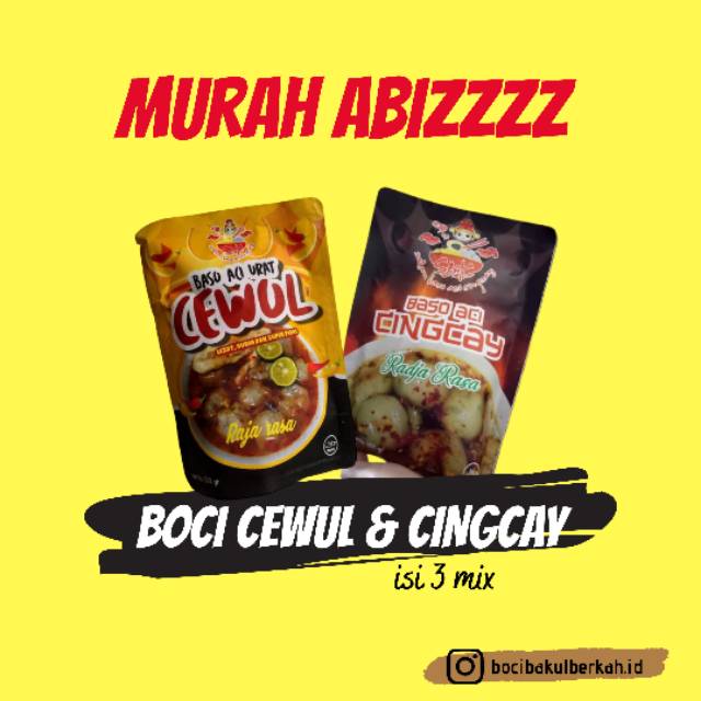 

BOCI CEWUL & BOCI CINGCAY ISI 3 MIX