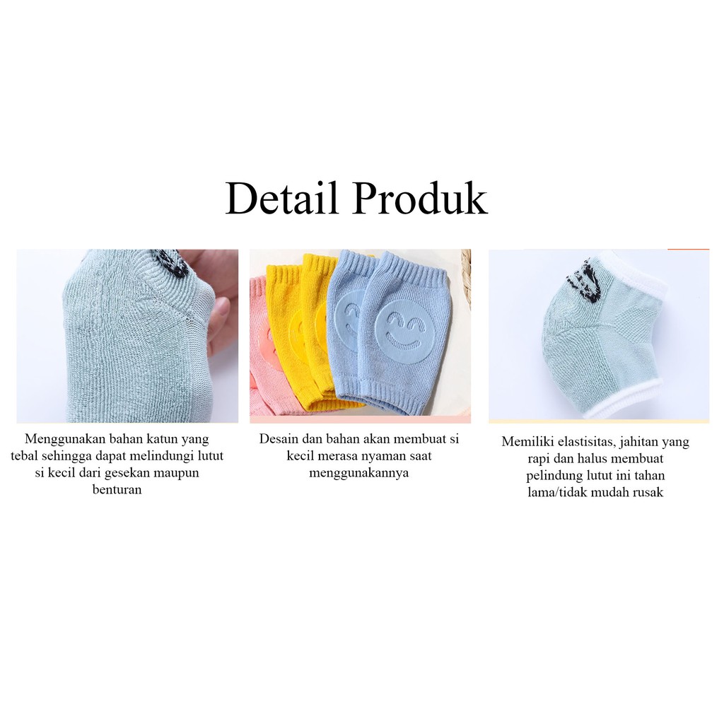 Knee Pads Protector Non Silp Deker Pelindung Lutut Bayi