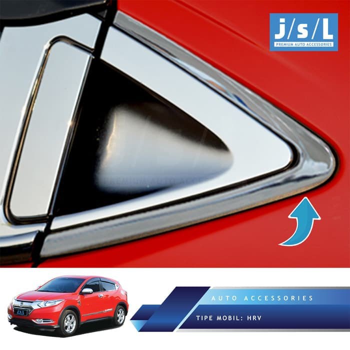 JSL  List Outer Belakang Honda HRV End Pillar Krom Chrome